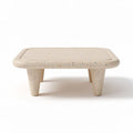 Table basse en matériau composite - Pour salon ou espace de détente - 80 x 60 x 30