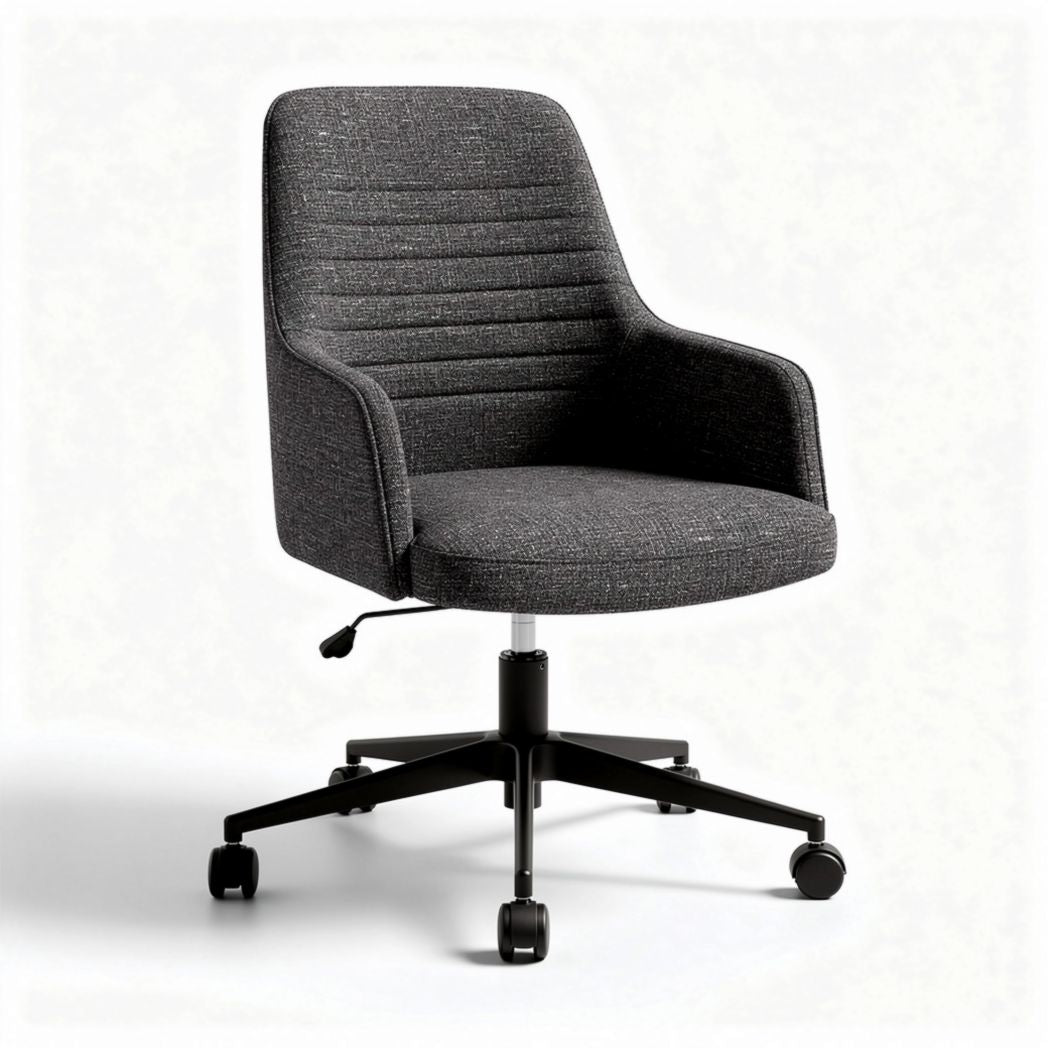 Chaise de bureau réglable en tissu synthétique pour travail - 50 x 50 x 90